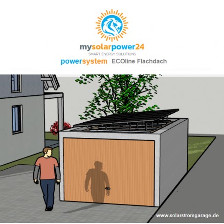 ENERGY SYSTEM ECOline mit Stromspeicher und Ladestation Komplett-Bausatz für Garagen